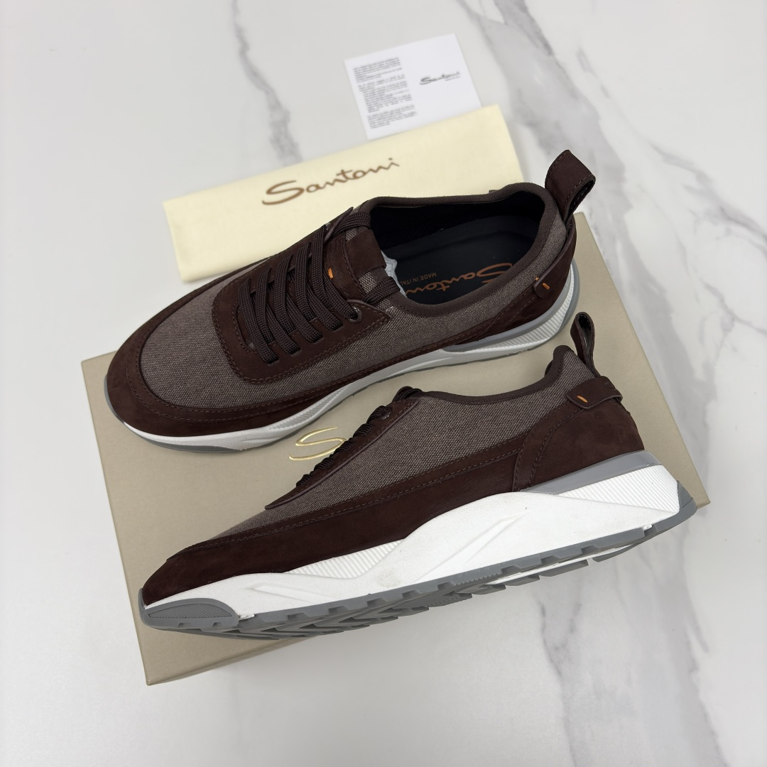 💋💍Santon* (圣东-尼） 意大利男士低帮休闲运动鞋上🆕 这个意大利纯手工鞋履品牌的每一双鞋设计简