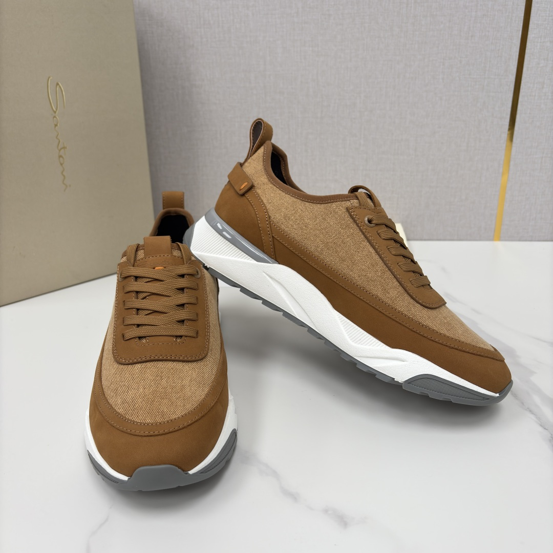 💋💍Santon* (圣东-尼） 意大利男士低帮休闲运动鞋上🆕 这个意大利纯手工鞋履品牌的每一双鞋设计简