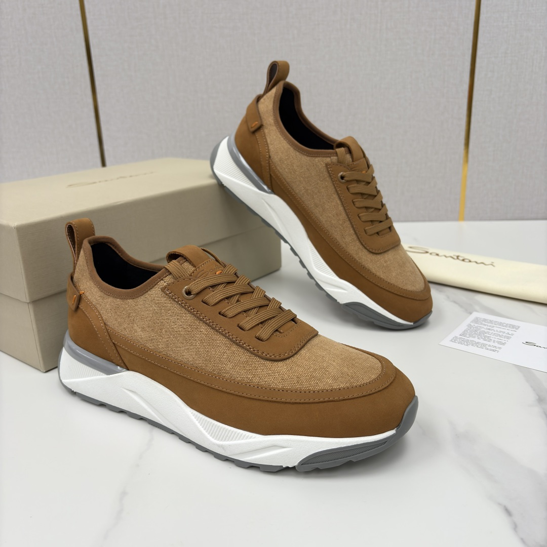 💋💍Santon* (圣东-尼） 意大利男士低帮休闲运动鞋上🆕 这个意大利纯手工鞋履品牌的每一双鞋设计简