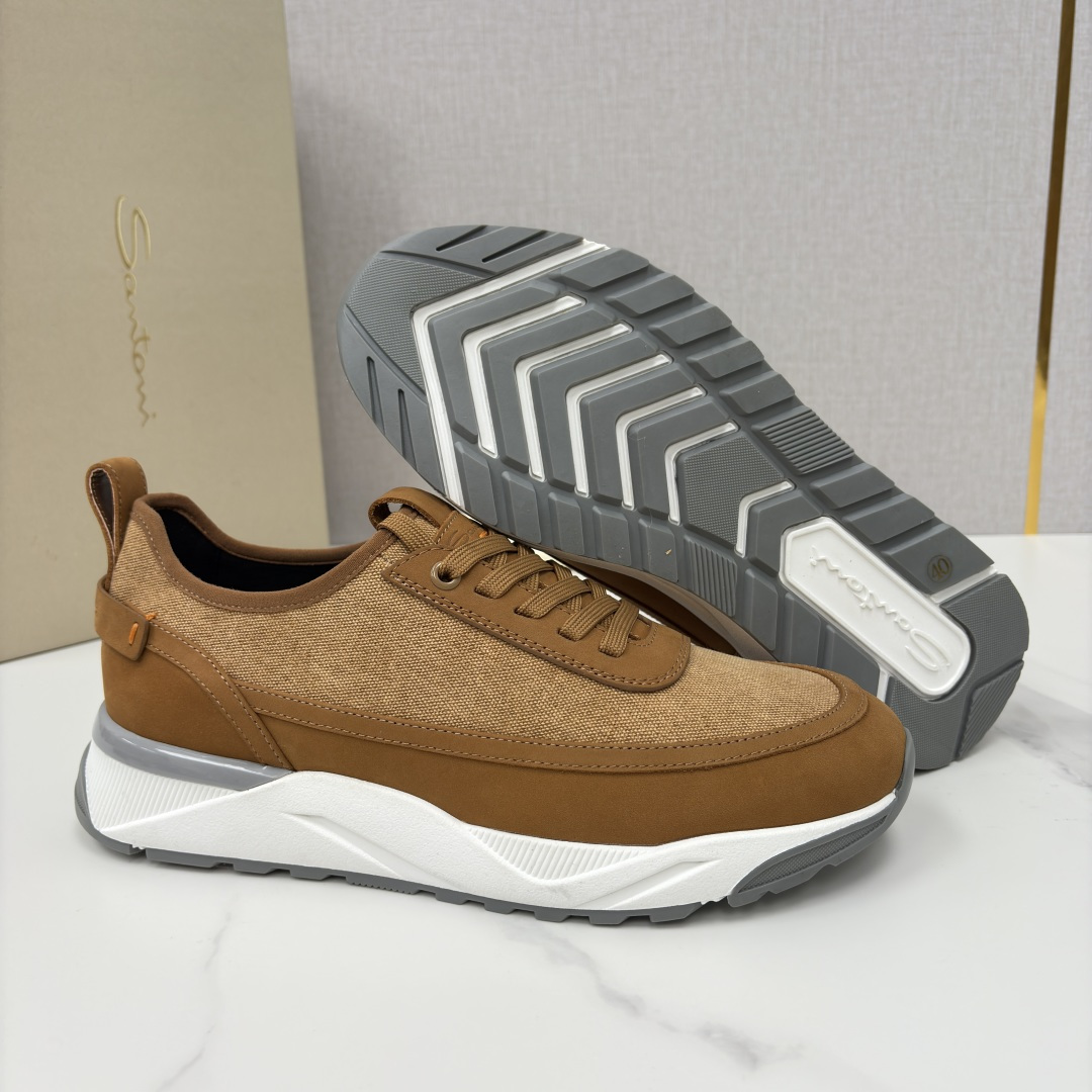 💋💍Santon* (圣东-尼） 意大利男士低帮休闲运动鞋上🆕 这个意大利纯手工鞋履品牌的每一双鞋设计简