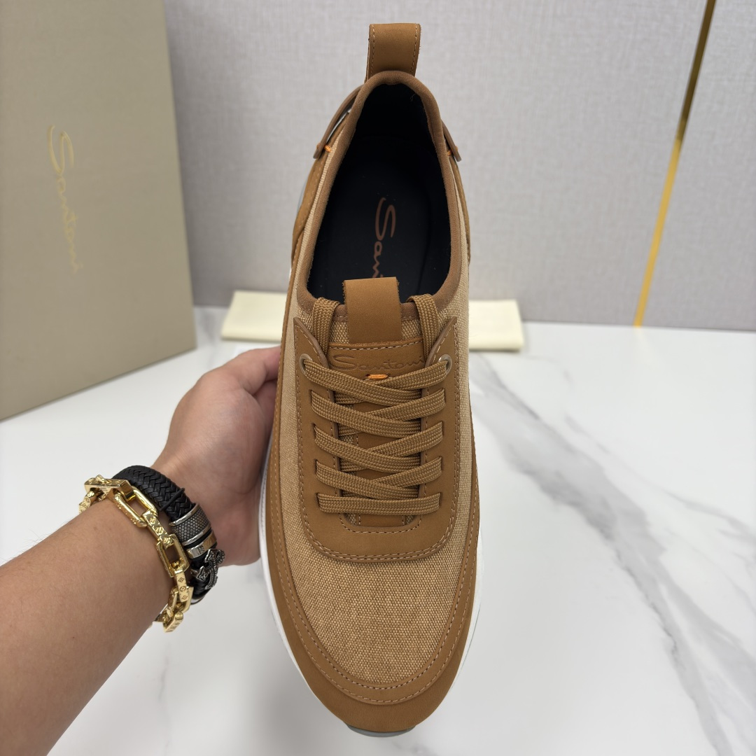 💋💍Santon* (圣东-尼） 意大利男士低帮休闲运动鞋上🆕 这个意大利纯手工鞋履品牌的每一双鞋设计简