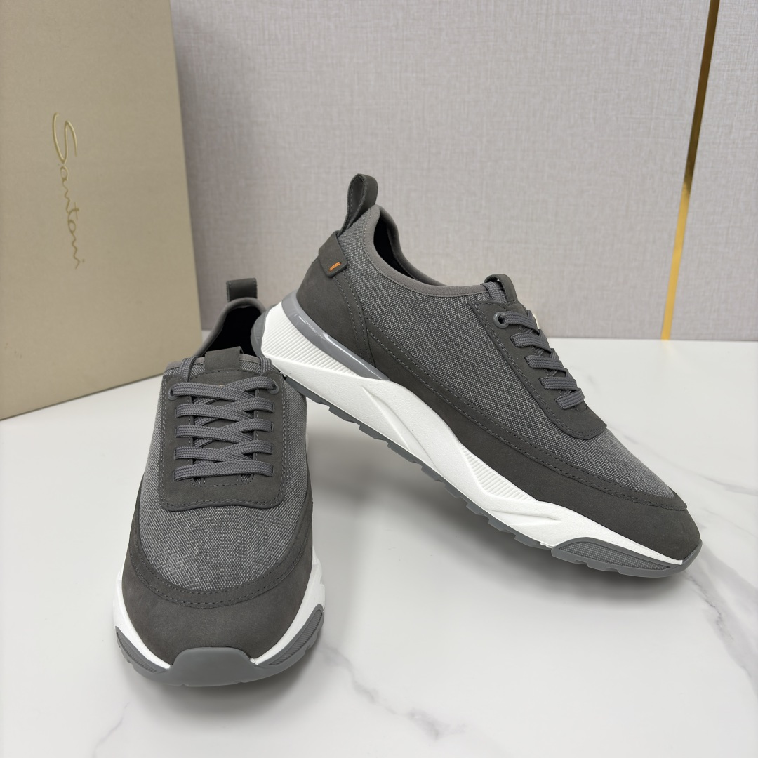 💋💍Santon* (圣东-尼） 意大利男士低帮休闲运动鞋上🆕 这个意大利纯手工鞋履品牌的每一双鞋设计简