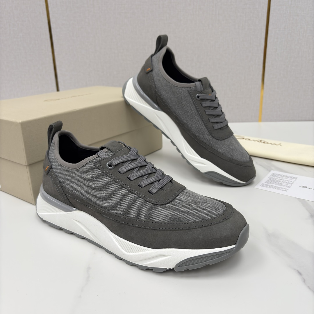 💋💍Santon* (圣东-尼） 意大利男士低帮休闲运动鞋上🆕 这个意大利纯手工鞋履品牌的每一双鞋设计简