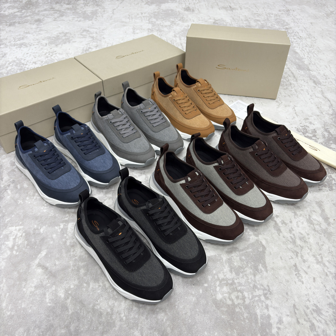 💋💍Santon* (圣东-尼） 意大利男士低帮休闲运动鞋上🆕 这个意大利纯手工鞋履品牌的每一双鞋设计简
