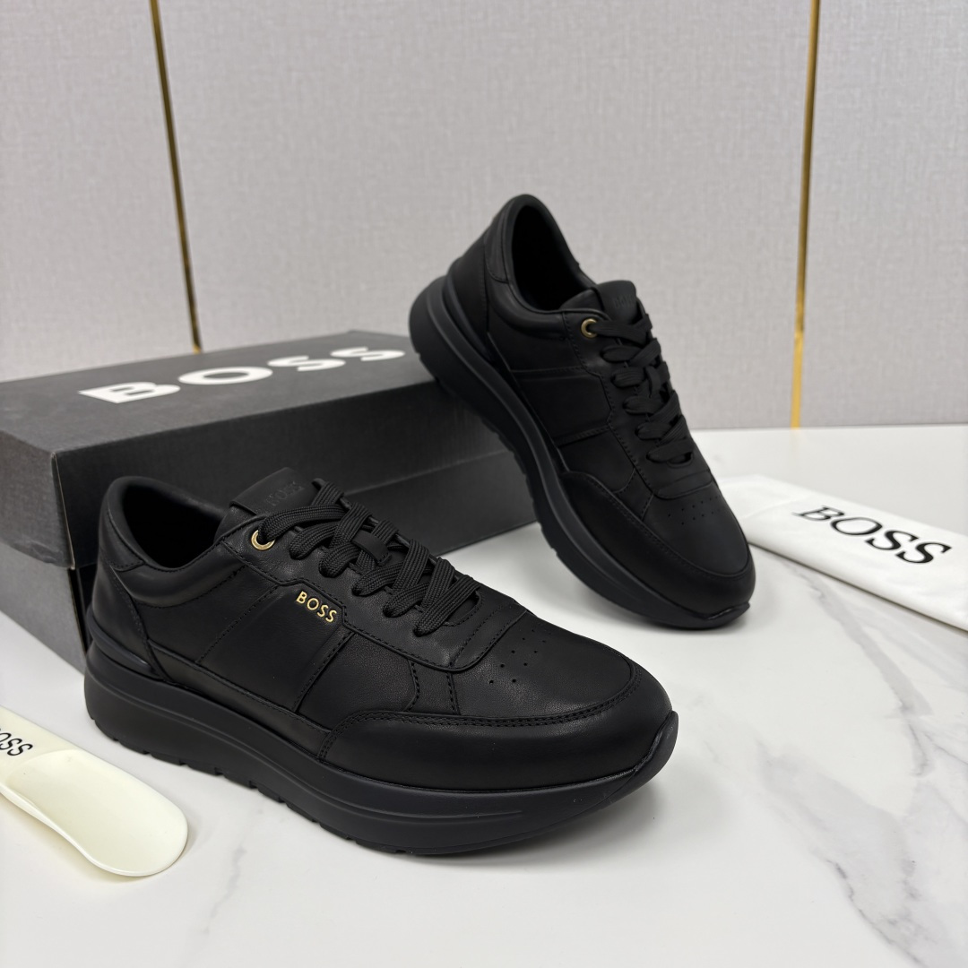 💋💍BOSS 男士新款 HUG*O BOSS 男士休闲运动鞋 是轻奢商务与日常休闲的完美融合，从材质到细