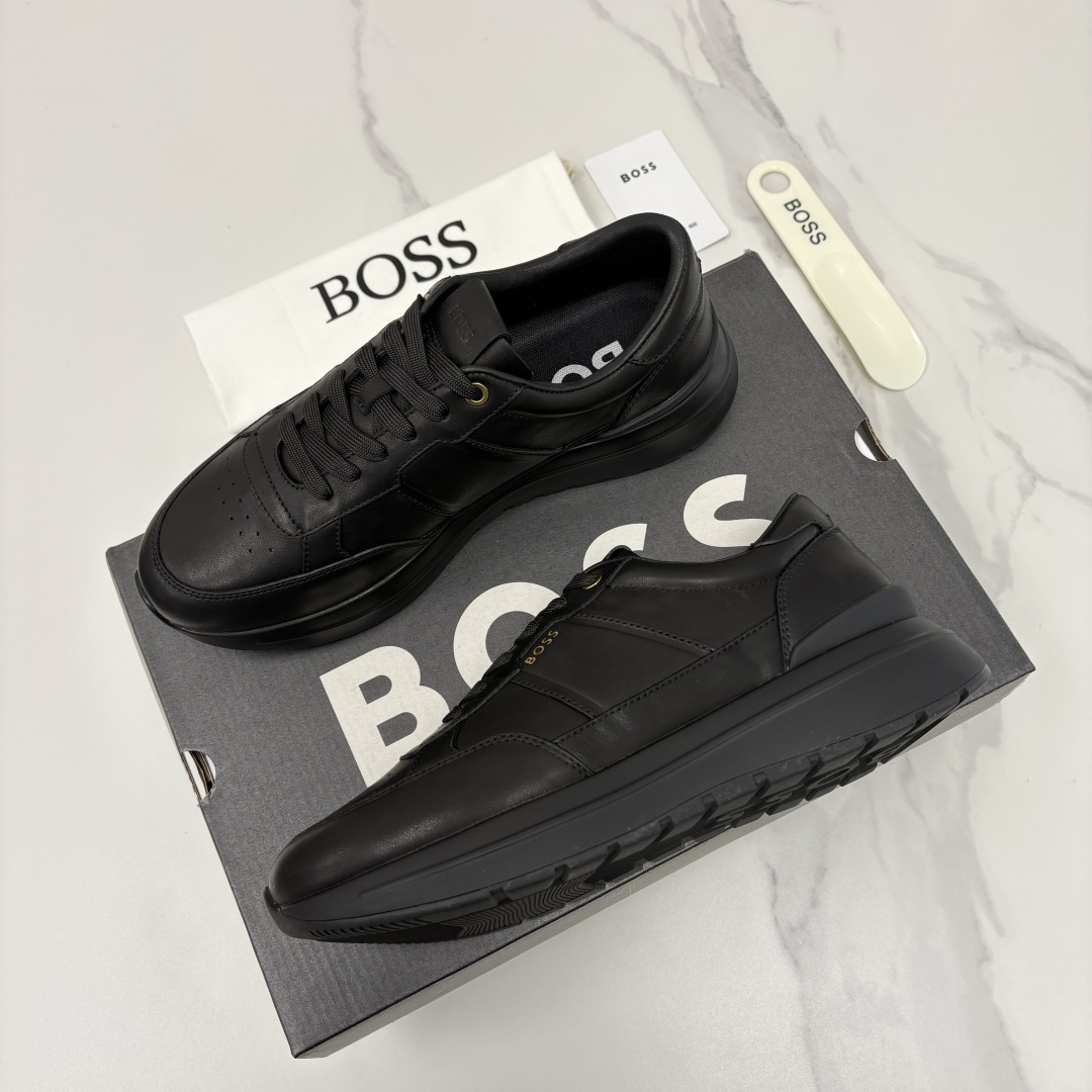 💋💍BOSS 男士新款 HUG*O BOSS 男士休闲运动鞋 是轻奢商务与日常休闲的完美融合，从材质到细