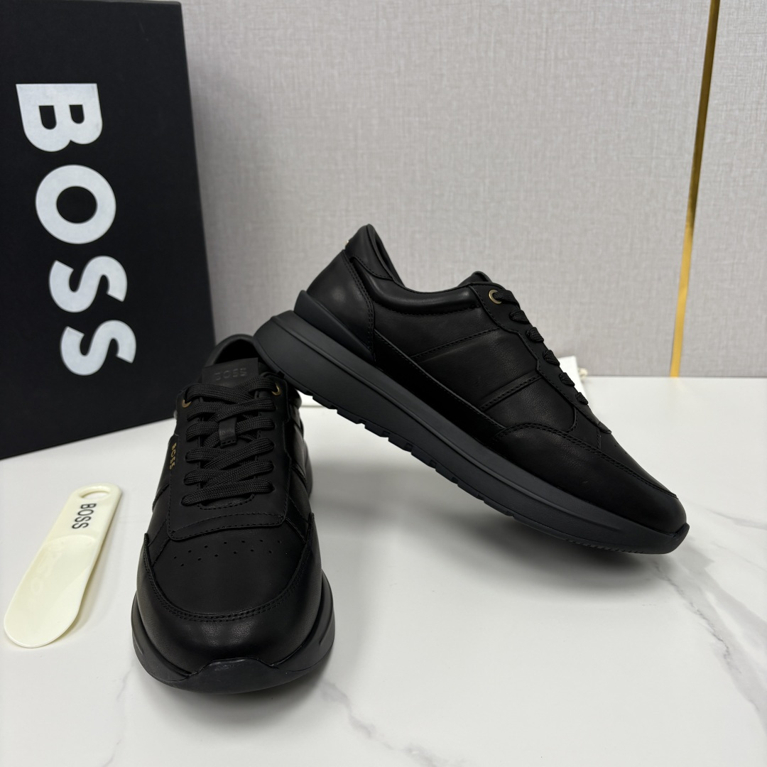 💋💍BOSS 男士新款 HUG*O BOSS 男士休闲运动鞋 是轻奢商务与日常休闲的完美融合，从材质到细