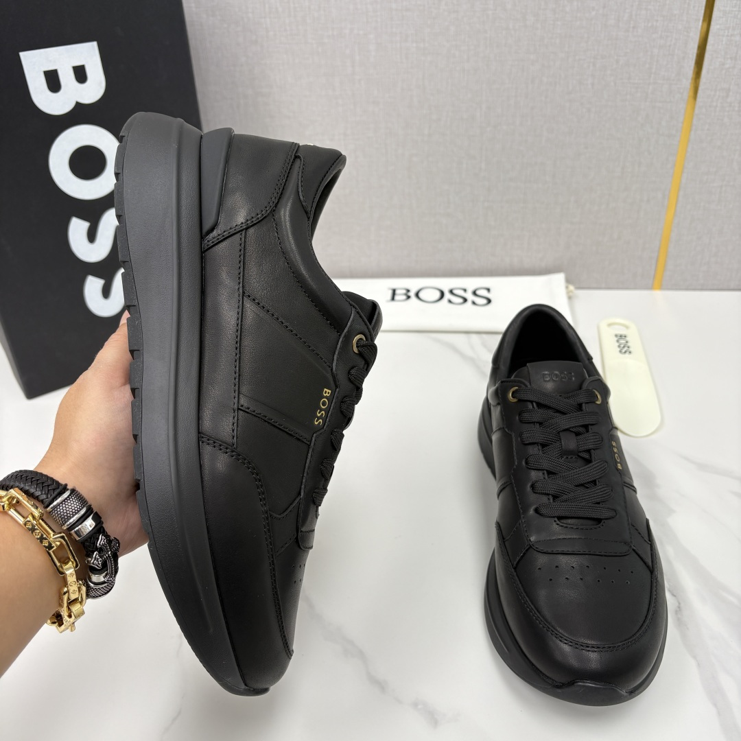 💋💍BOSS 男士新款 HUG*O BOSS 男士休闲运动鞋 是轻奢商务与日常休闲的完美融合，从材质到细