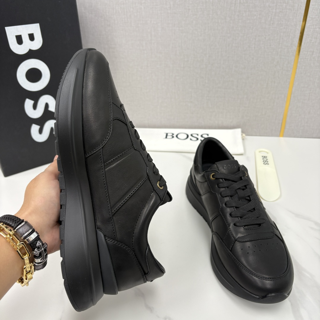 💋💍BOSS 男士新款 HUG*O BOSS 男士休闲运动鞋 是轻奢商务与日常休闲的完美融合，从材质到细
