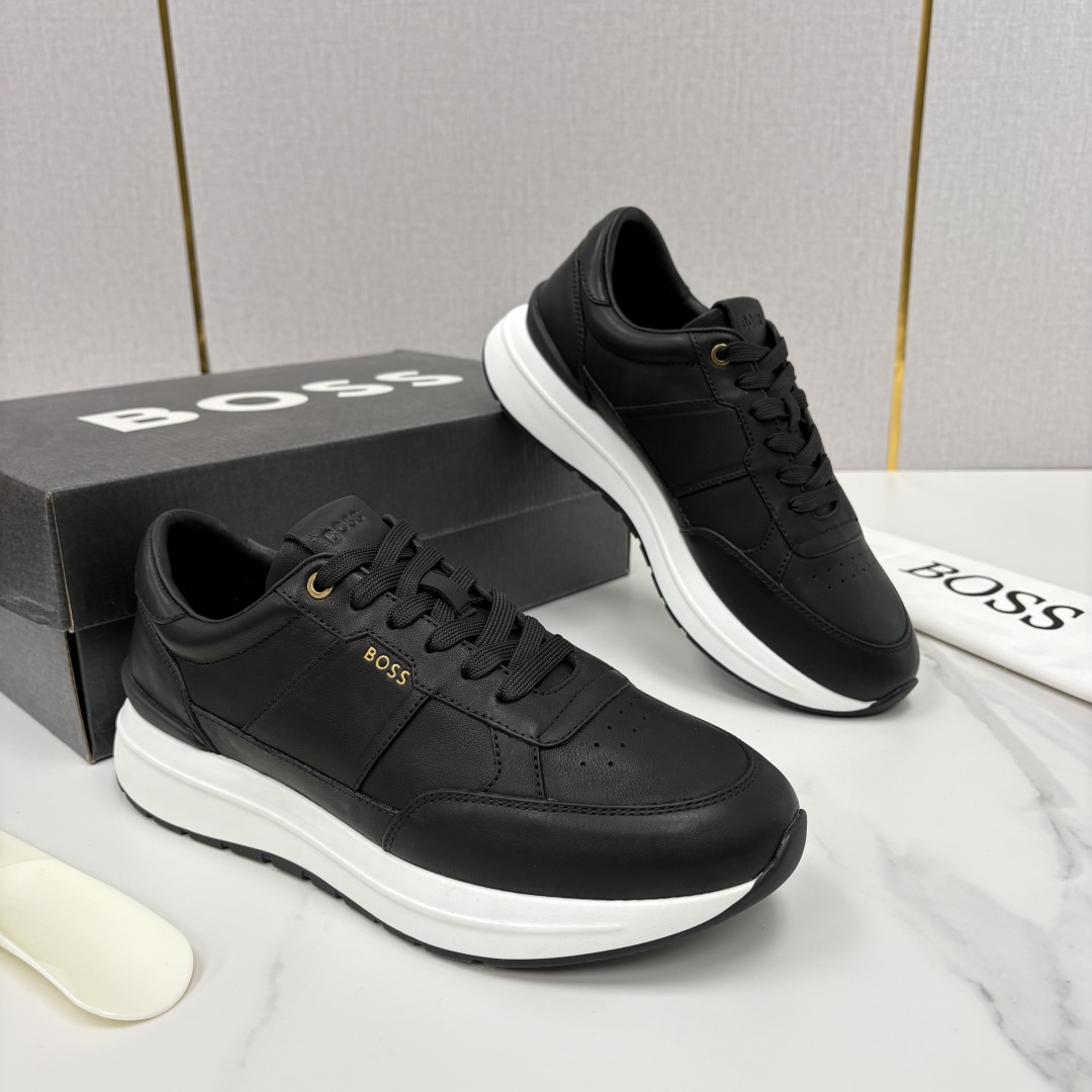 💋💍BOSS 男士新款 HUG*O BOSS 男士休闲运动鞋 是轻奢商务与日常休闲的完美融合，从材质到细
