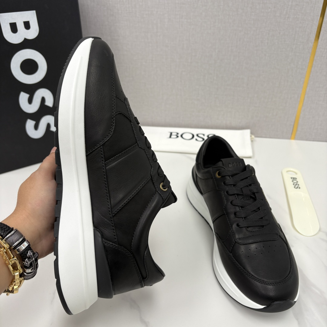 💋💍BOSS 男士新款 HUG*O BOSS 男士休闲运动鞋 是轻奢商务与日常休闲的完美融合，从材质到细
