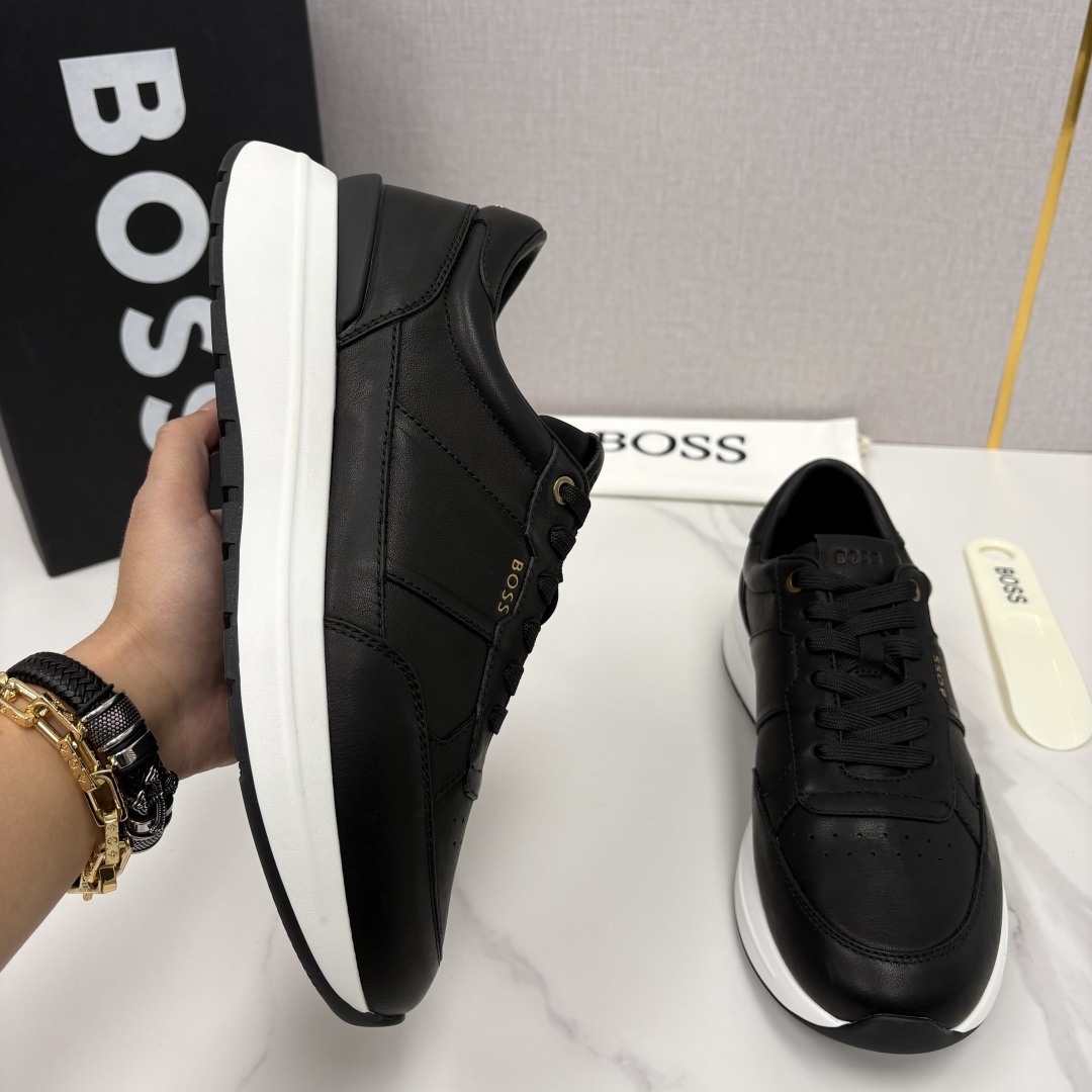 💋💍BOSS 男士新款 HUG*O BOSS 男士休闲运动鞋 是轻奢商务与日常休闲的完美融合，从材质到细