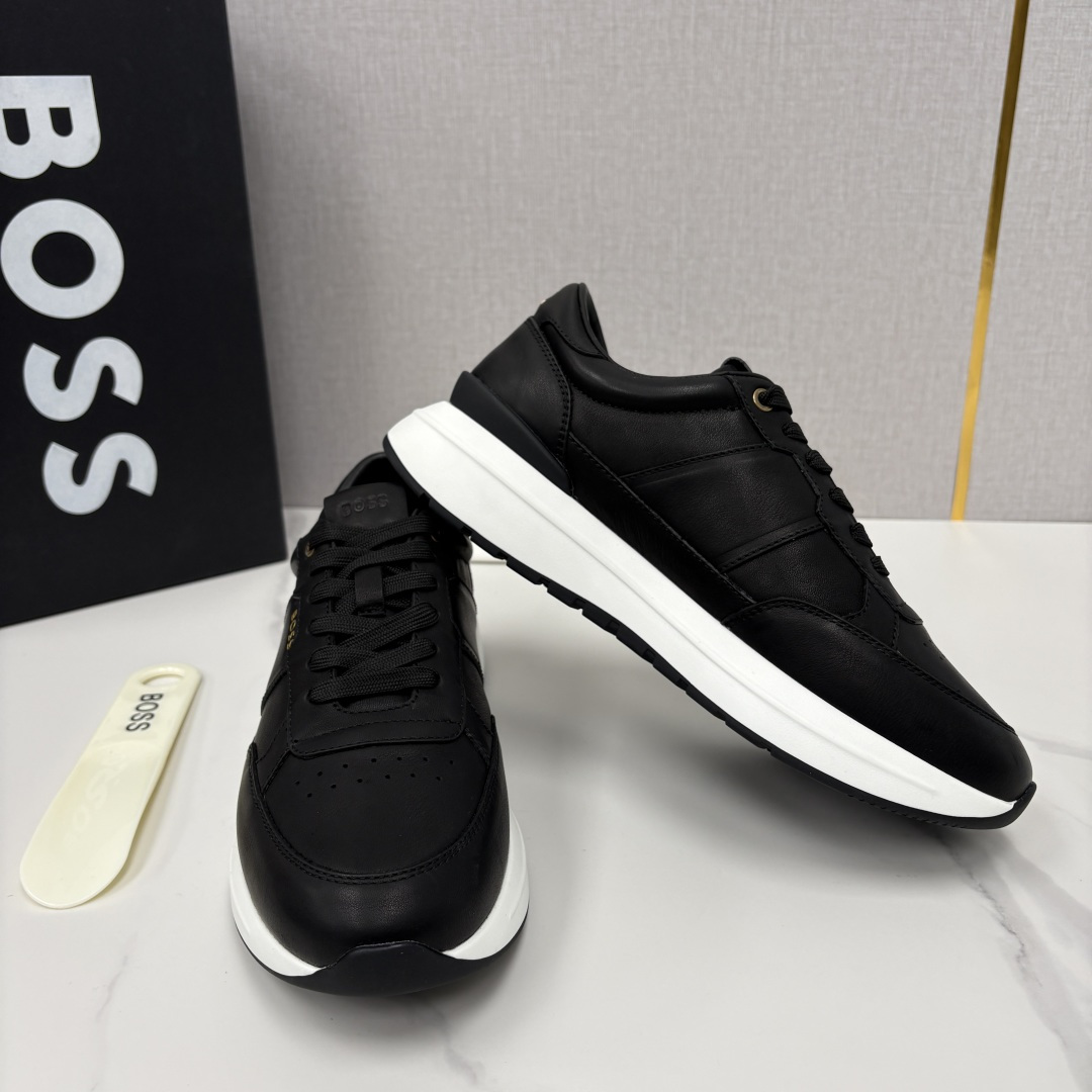 💋💍BOSS 男士新款 HUG*O BOSS 男士休闲运动鞋 是轻奢商务与日常休闲的完美融合，从材质到细