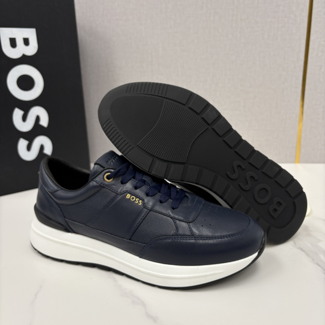 💋💍BOSS 男士新款 HUG*O BOSS 男士休闲运动鞋 是轻奢商务与日常休闲的完美融合，从材质到细