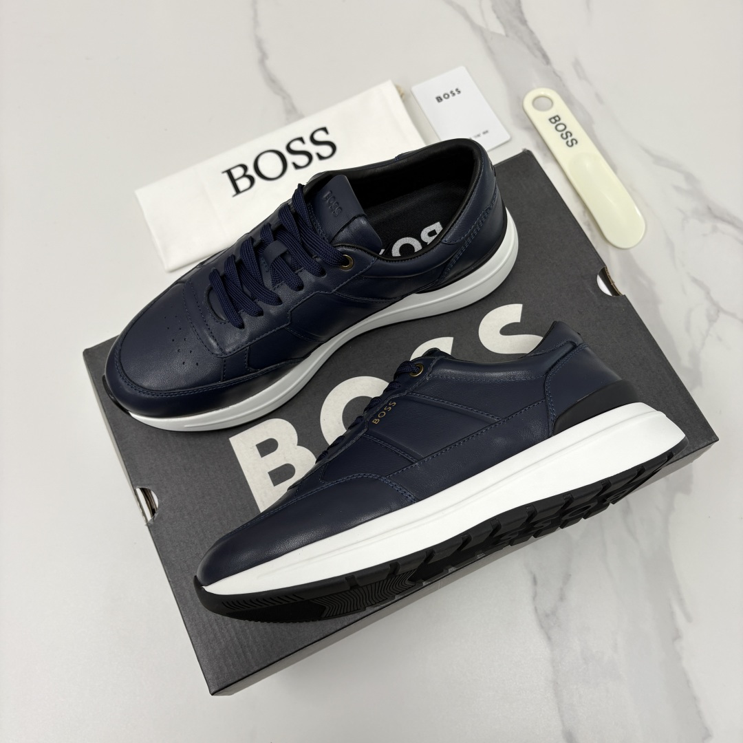 💋💍BOSS 男士新款 HUG*O BOSS 男士休闲运动鞋 是轻奢商务与日常休闲的完美融合，从材质到细