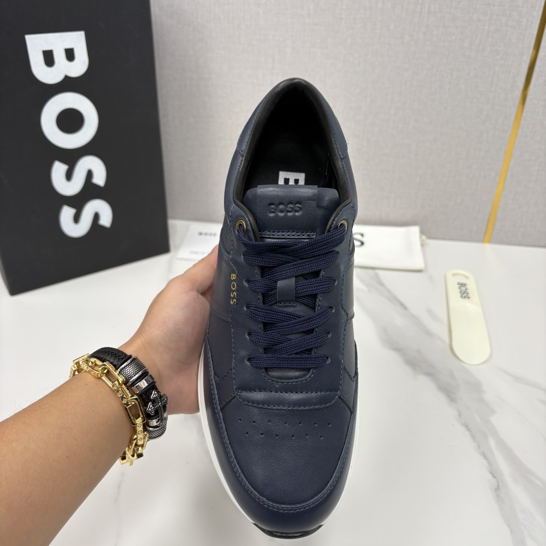 💋💍BOSS 男士新款 HUG*O BOSS 男士休闲运动鞋 是轻奢商务与日常休闲的完美融合，从材质到细