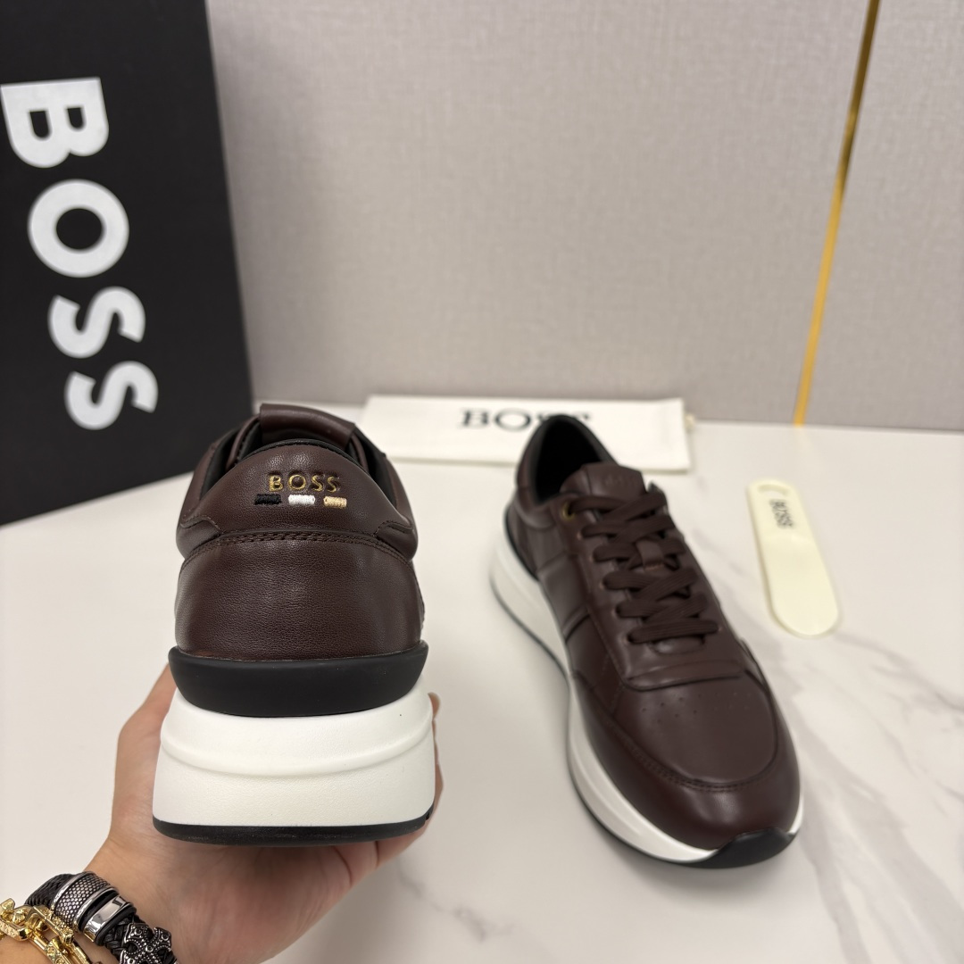 💋💍BOSS 男士新款 HUG*O BOSS 男士休闲运动鞋 是轻奢商务与日常休闲的完美融合，从材质到细