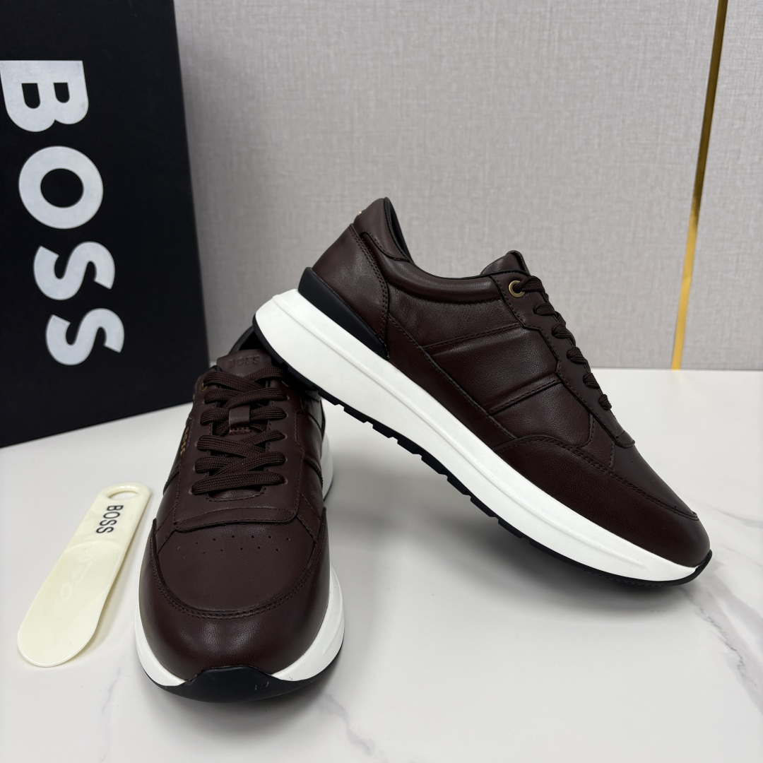 💋💍BOSS 男士新款 HUG*O BOSS 男士休闲运动鞋 是轻奢商务与日常休闲的完美融合，从材质到细