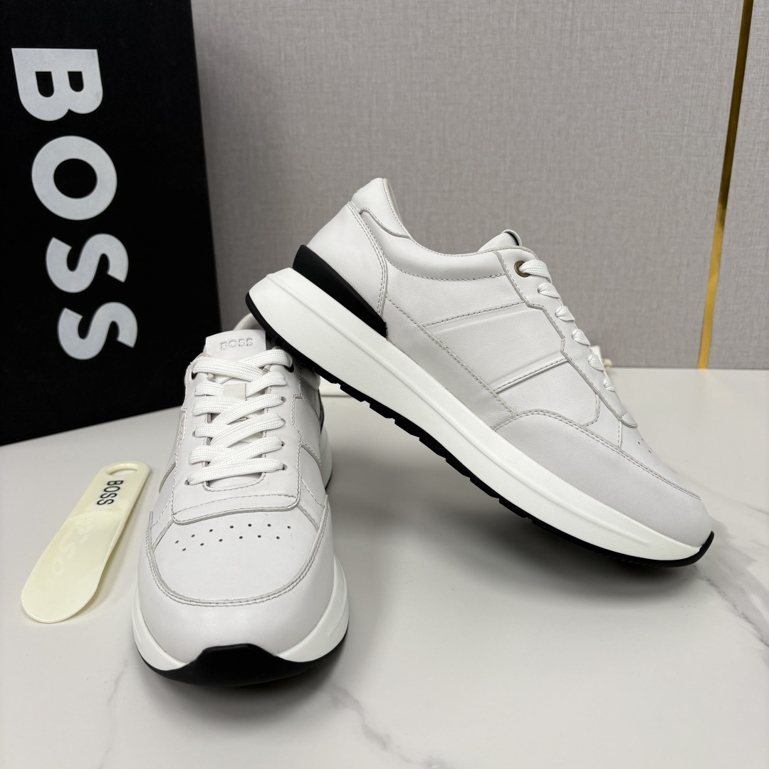 💋💍BOSS 男士新款 HUG*O BOSS 男士休闲运动鞋 是轻奢商务与日常休闲的完美融合，从材质到细