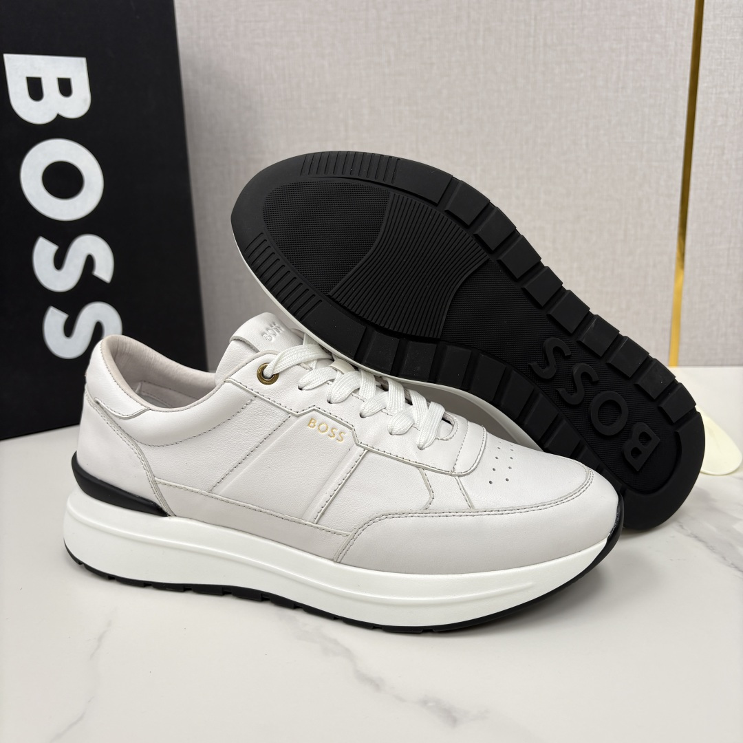 💋💍BOSS 男士新款 HUG*O BOSS 男士休闲运动鞋 是轻奢商务与日常休闲的完美融合，从材质到细