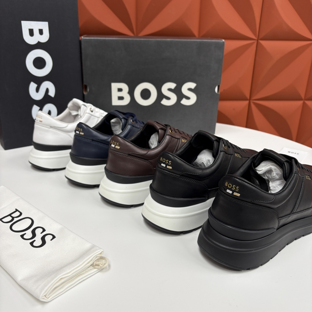 💋💍BOSS 男士新款 HUG*O BOSS 男士休闲运动鞋 是轻奢商务与日常休闲的完美融合，从材质到细