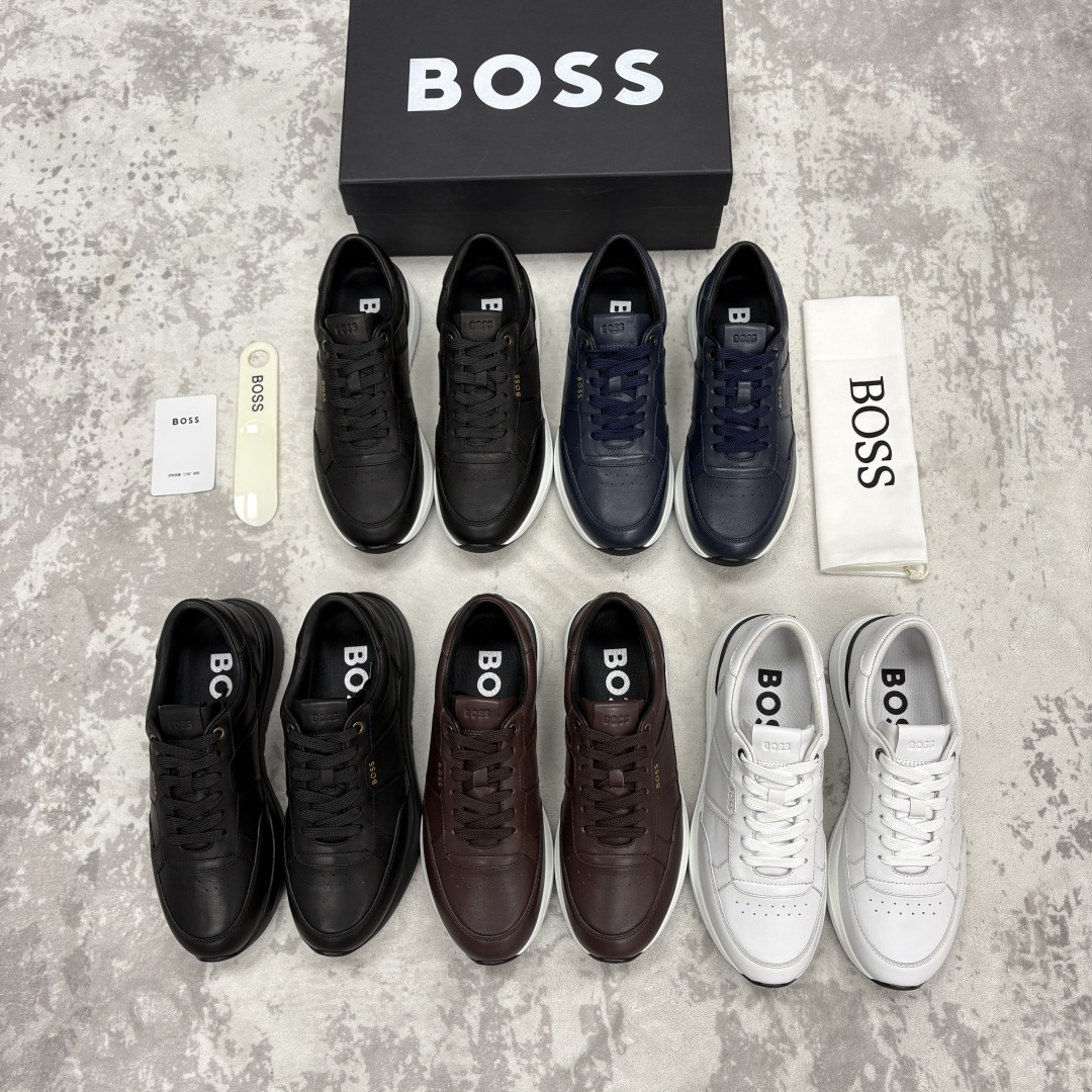 💋💍BOSS 男士新款 HUG*O BOSS 男士休闲运动鞋 是轻奢商务与日常休闲的完美融合，从材质到细