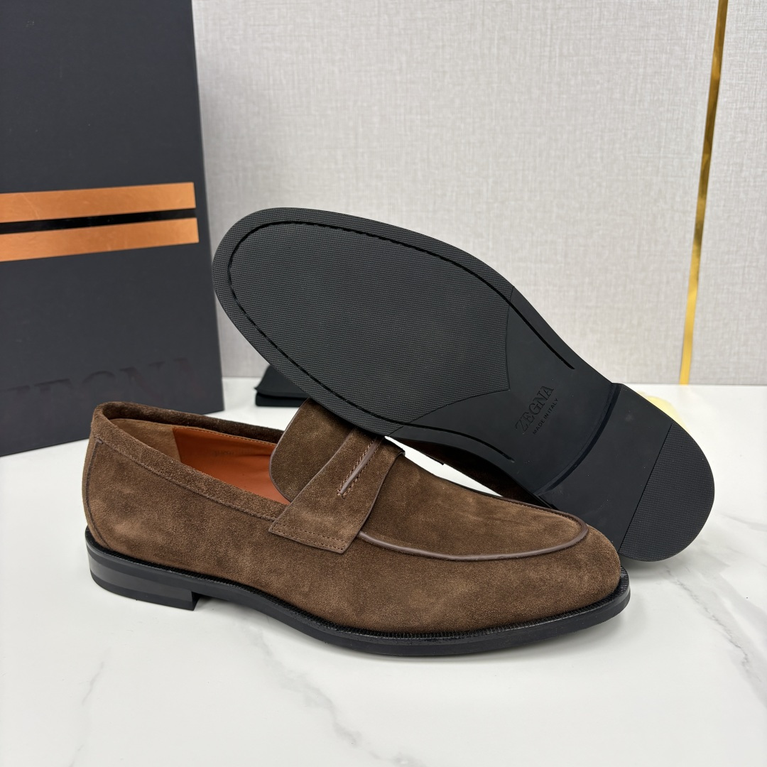 💋💍Zegn* 杰尼～亚 匠心工艺与优雅格调的典范 新款 男士商务正装鞋乐福鞋皮鞋，无带设计简约大气，兼