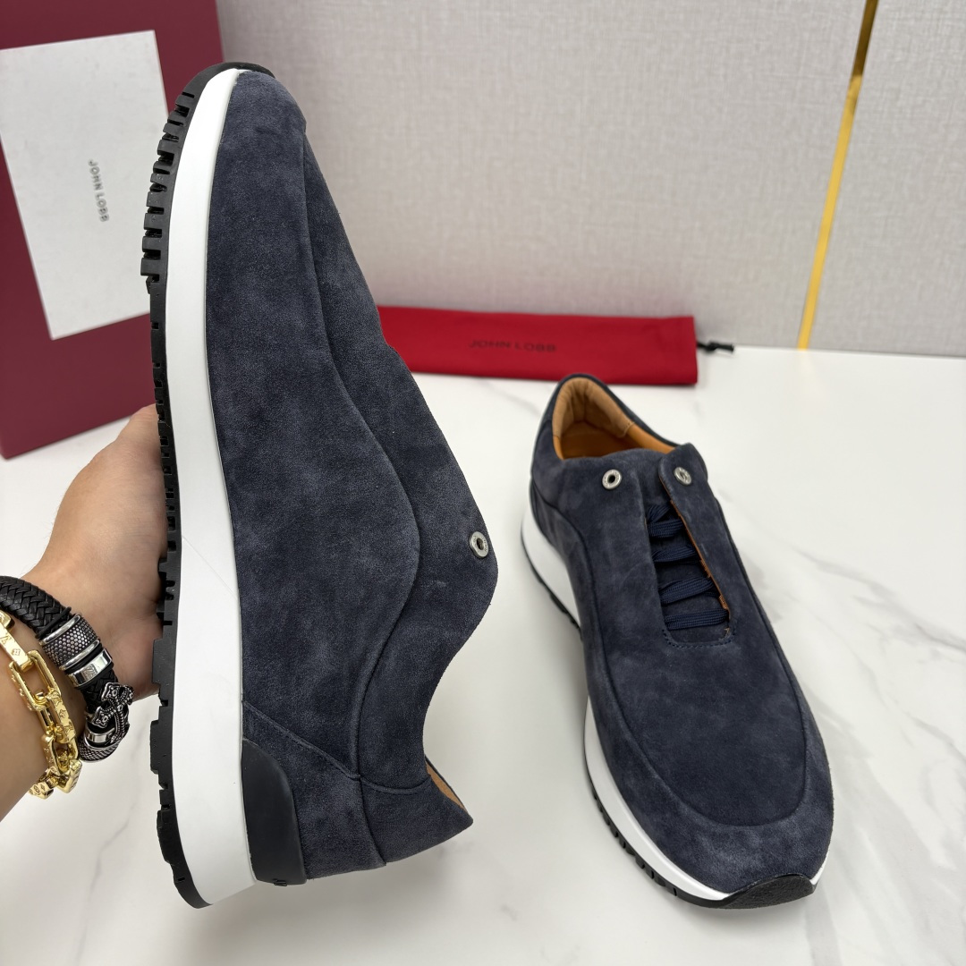 💋💍JL家新品 John Lobb 休闲鞋男士轻奢运动鞋 官方 10,300 作为爱马-仕旗下顶级鞋履品