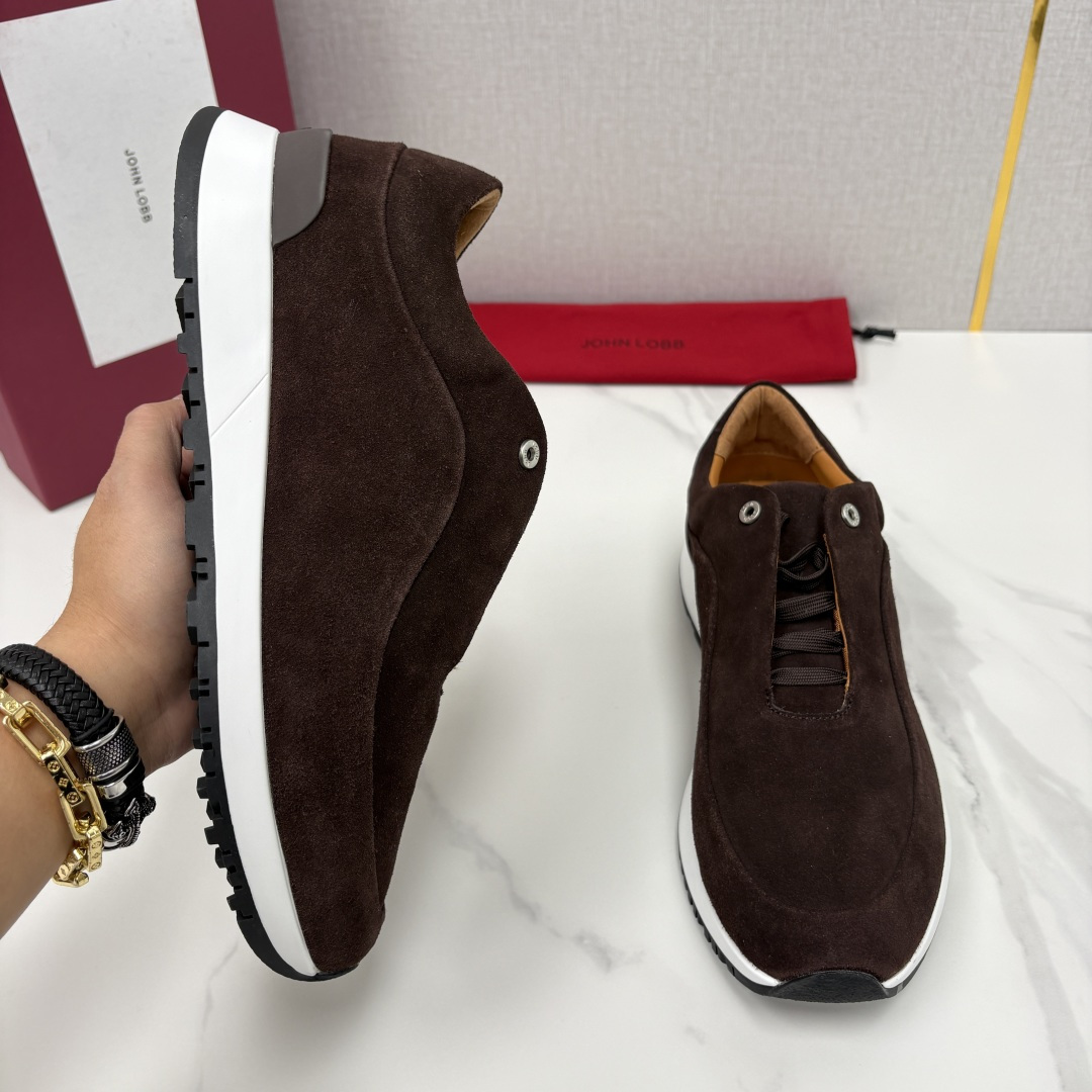 💋💍JL家新品 John Lobb 休闲鞋男士轻奢运动鞋 官方 10,300 作为爱马-仕旗下顶级鞋履品