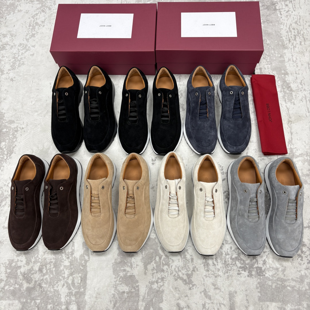 💋💍JL家新品 John Lobb 休闲鞋男士轻奢运动鞋 官方 10,300 作为爱马-仕旗下顶级鞋履品