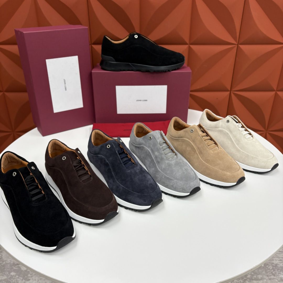 💋💍JL家新品 John Lobb 休闲鞋男士轻奢运动鞋 官方 10,300 作为爱马-仕旗下顶级鞋履品