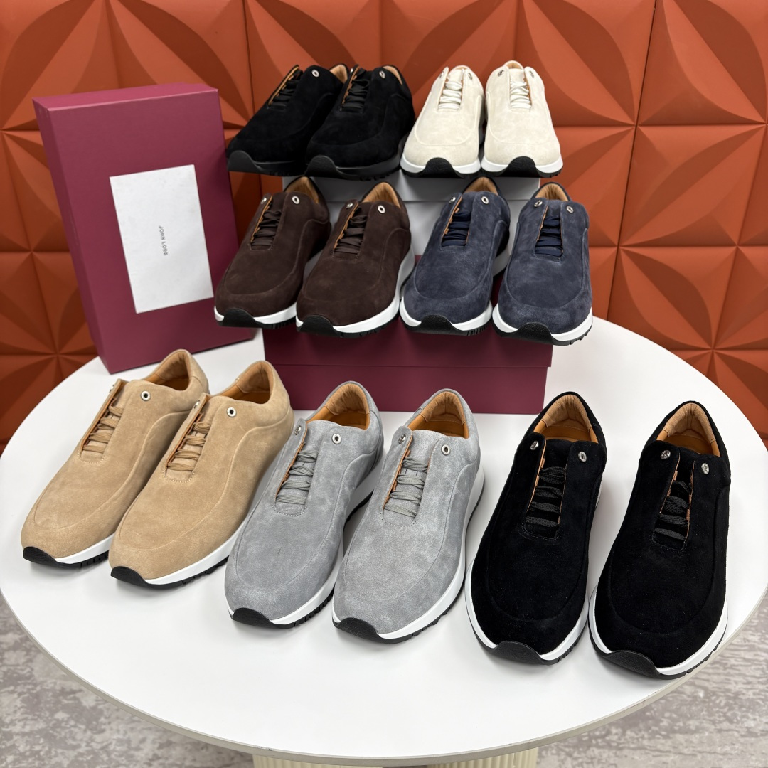 💋💍JL家新品 John Lobb 休闲鞋男士轻奢运动鞋 官方 10,300 作为爱马-仕旗下顶级鞋履品