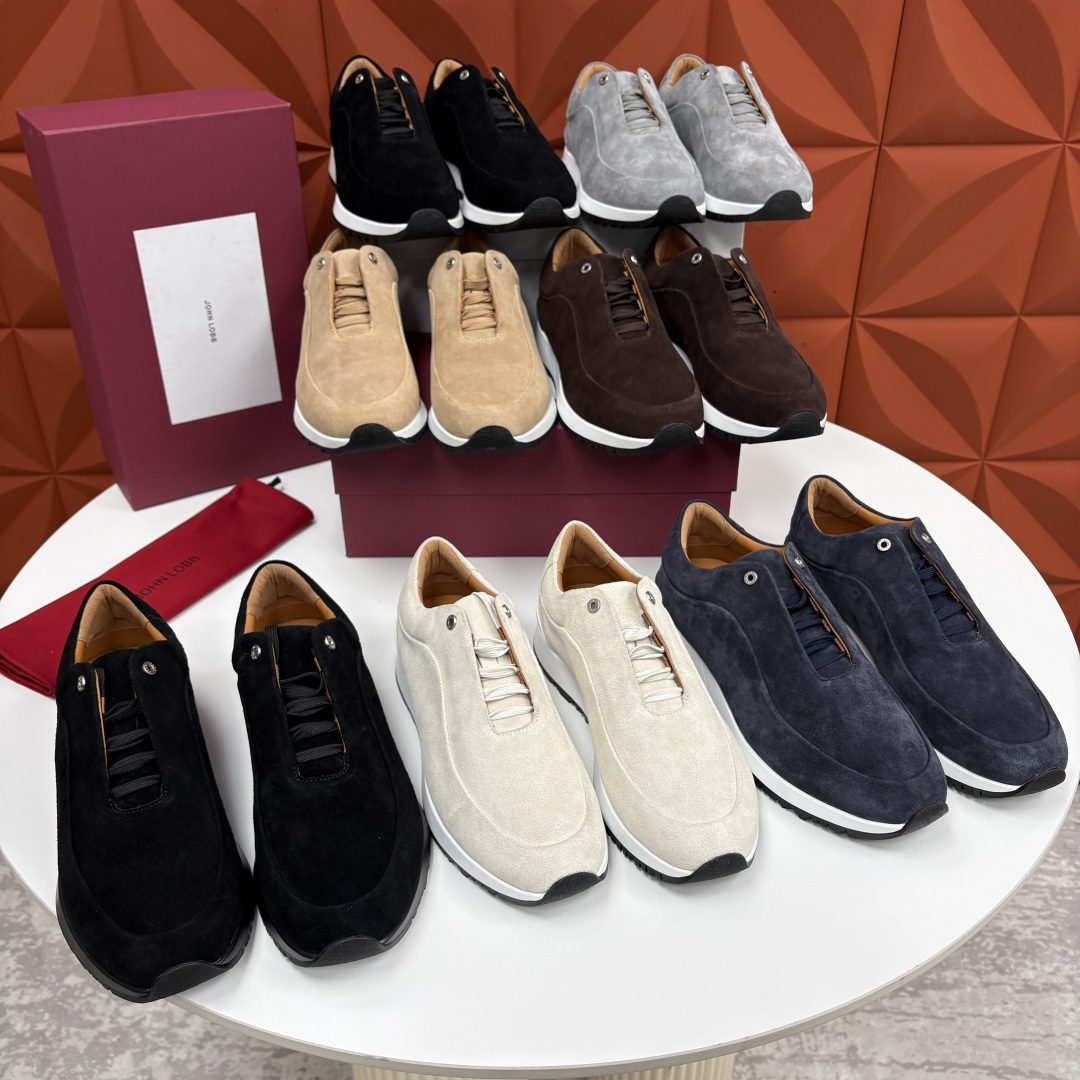 💋💍JL家新品 John Lobb 休闲鞋男士轻奢运动鞋 官方 10,300 作为爱马-仕旗下顶级鞋履品