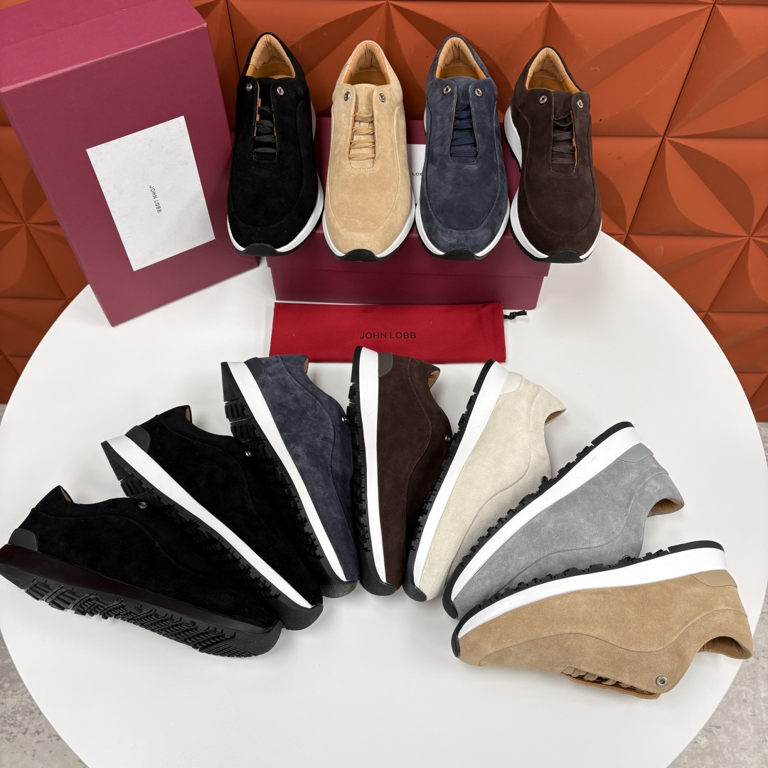 💋💍JL家新品 John Lobb 休闲鞋男士轻奢运动鞋 官方 10,300 作为爱马-仕旗下顶级鞋履品