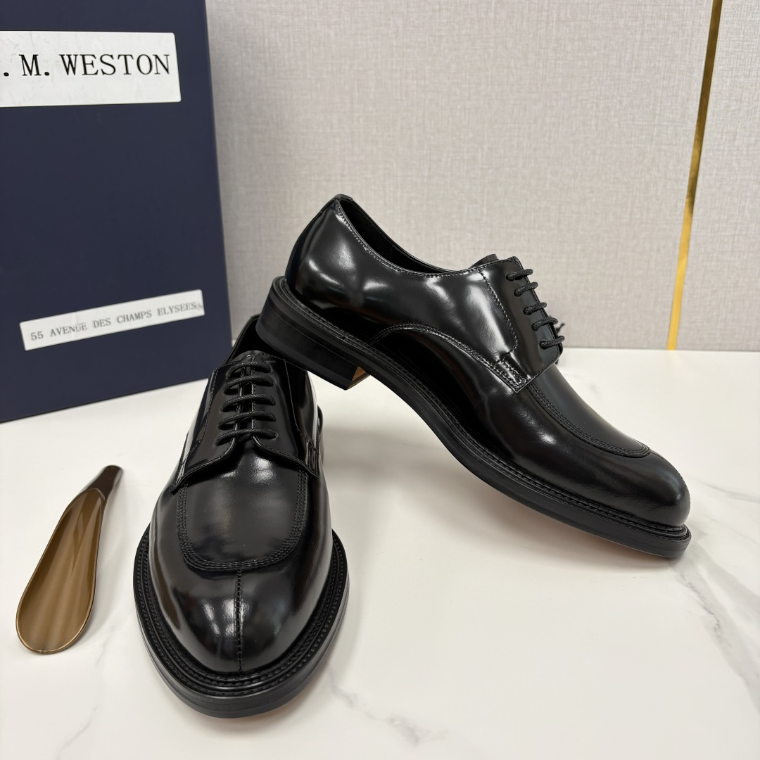 💋💍J.M.Westo*n 威士-顿 男士德比鞋正装鞋皮鞋 法国顶级皮鞋品牌 以简约线条勾勒出法式优雅的