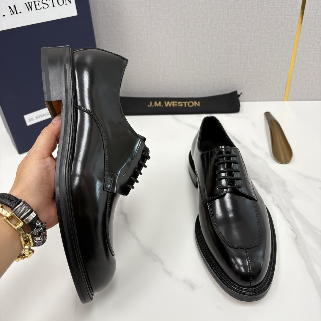 💋💍J.M.Westo*n 威士-顿 男士德比鞋正装鞋皮鞋 法国顶级皮鞋品牌 以简约线条勾勒出法式优雅的