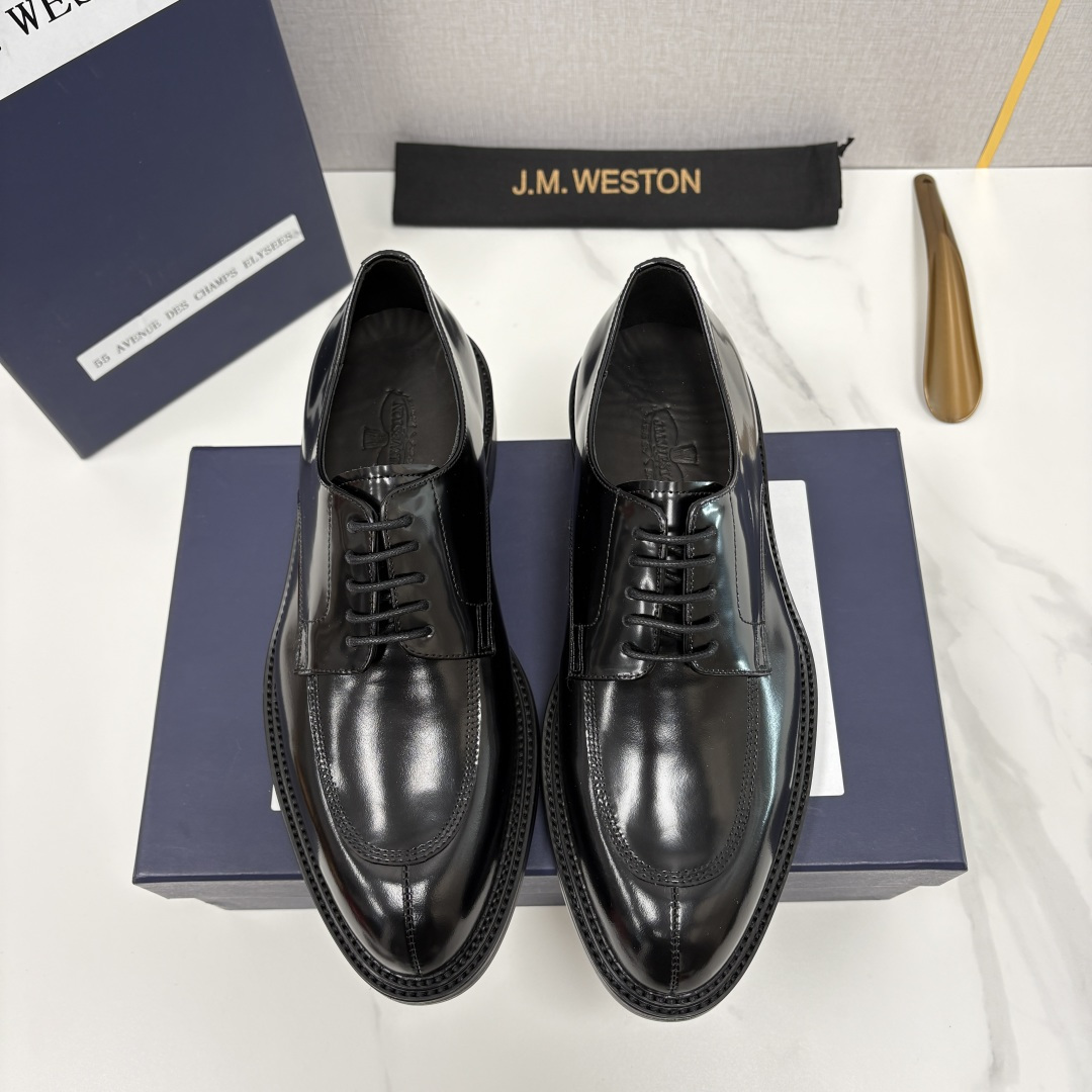 💋💍J.M.Westo*n 威士-顿 男士德比鞋正装鞋皮鞋 法国顶级皮鞋品牌 以简约线条勾勒出法式优雅的