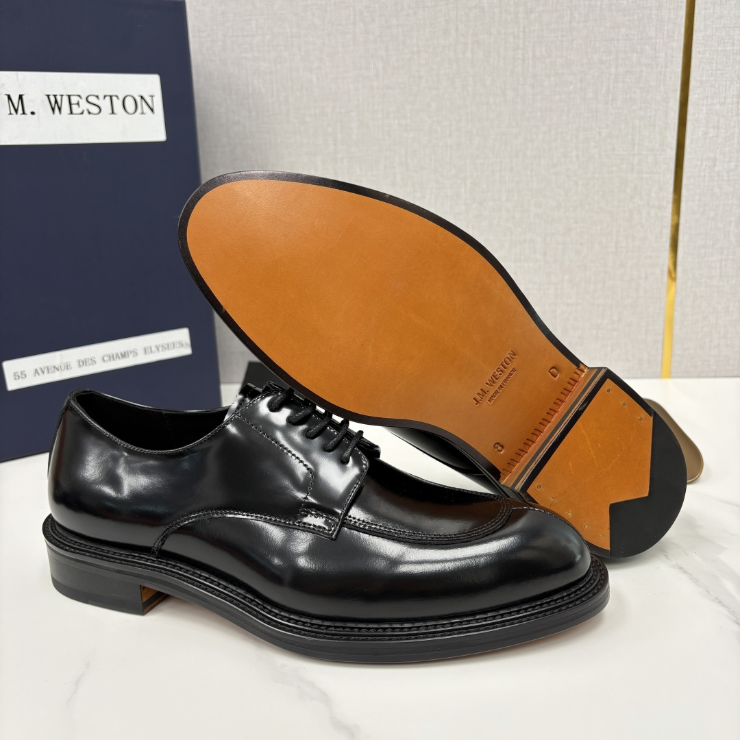 💋💍J.M.Westo*n 威士-顿 男士德比鞋正装鞋皮鞋 法国顶级皮鞋品牌 以简约线条勾勒出法式优雅的
