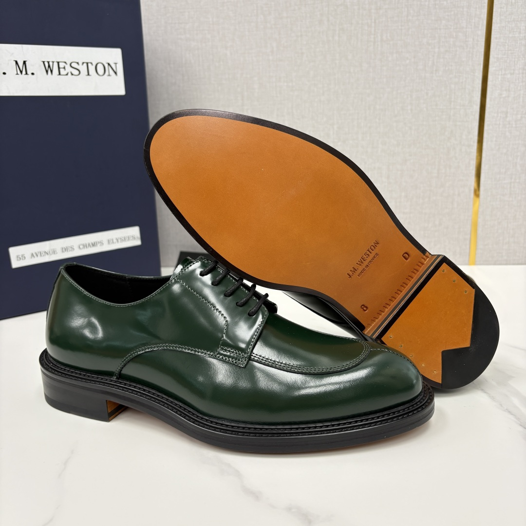 💋💍J.M.Westo*n 威士-顿 男士德比鞋正装鞋皮鞋 法国顶级皮鞋品牌 以简约线条勾勒出法式优雅的