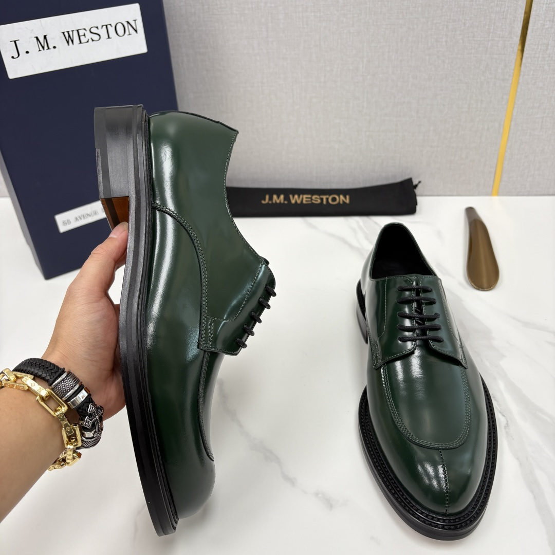 💋💍J.M.Westo*n 威士-顿 男士德比鞋正装鞋皮鞋 法国顶级皮鞋品牌 以简约线条勾勒出法式优雅的