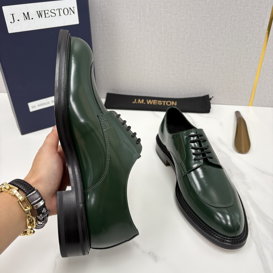 💋💍J.M.Westo*n 威士-顿 男士德比鞋正装鞋皮鞋 法国顶级皮鞋品牌 以简约线条勾勒出法式优雅的