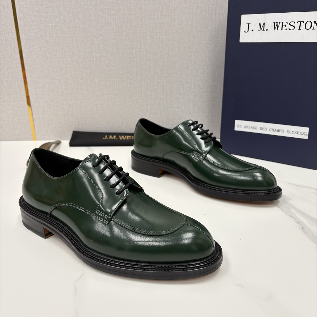 💋💍J.M.Westo*n 威士-顿 男士德比鞋正装鞋皮鞋 法国顶级皮鞋品牌 以简约线条勾勒出法式优雅的