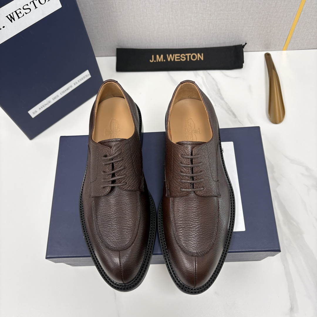 💋💍J.M.Westo*n 威士-顿 男士德比鞋正装鞋皮鞋 法国顶级皮鞋品牌 以简约线条勾勒出法式优雅的
