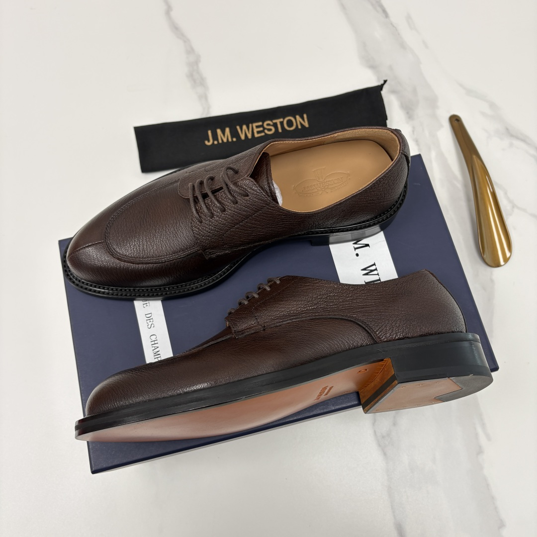 💋💍J.M.Westo*n 威士-顿 男士德比鞋正装鞋皮鞋 法国顶级皮鞋品牌 以简约线条勾勒出法式优雅的