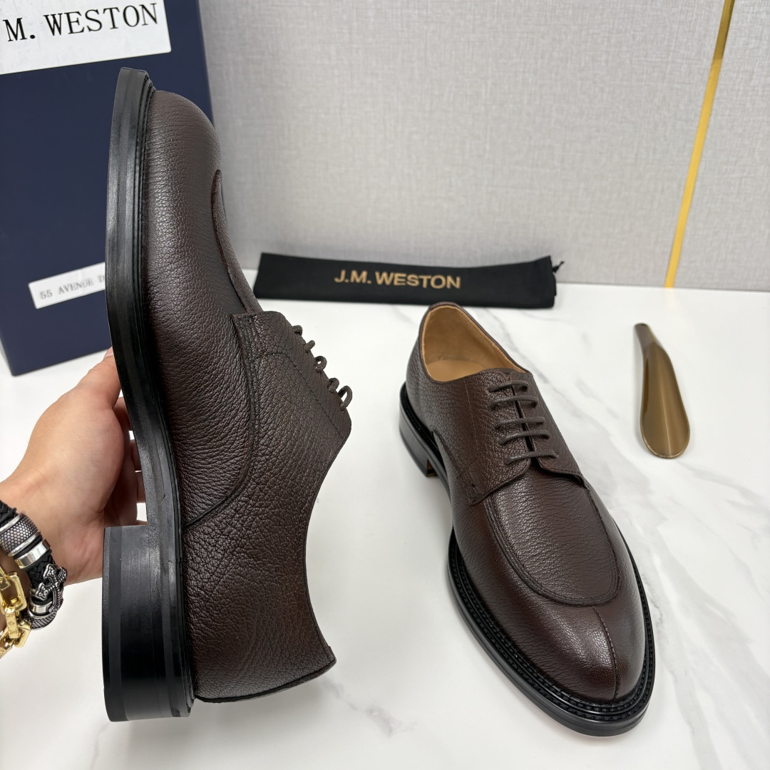 💋💍J.M.Westo*n 威士-顿 男士德比鞋正装鞋皮鞋 法国顶级皮鞋品牌 以简约线条勾勒出法式优雅的