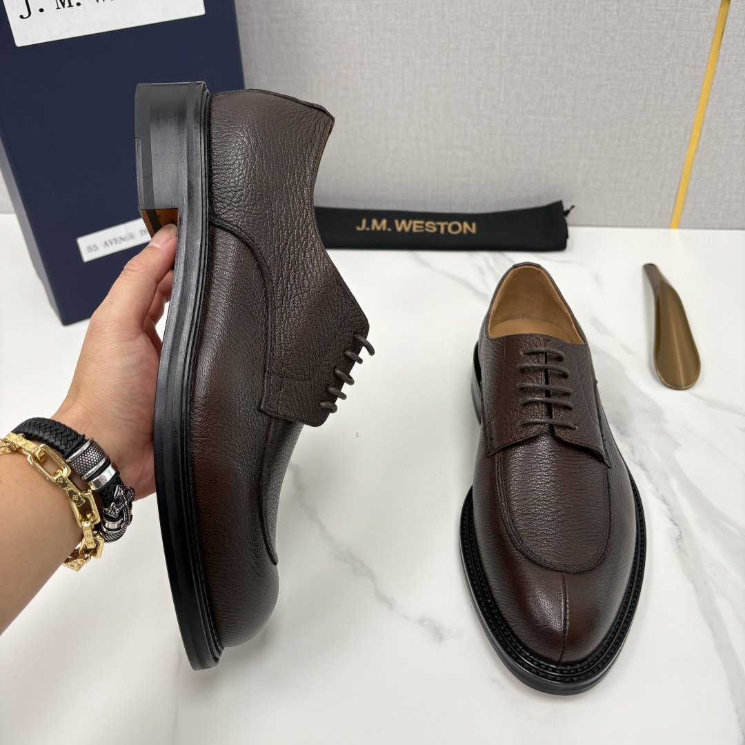 💋💍J.M.Westo*n 威士-顿 男士德比鞋正装鞋皮鞋 法国顶级皮鞋品牌 以简约线条勾勒出法式优雅的