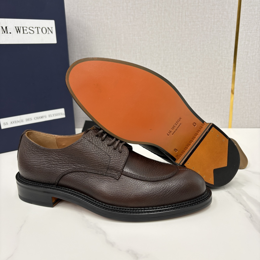 💋💍J.M.Westo*n 威士-顿 男士德比鞋正装鞋皮鞋 法国顶级皮鞋品牌 以简约线条勾勒出法式优雅的