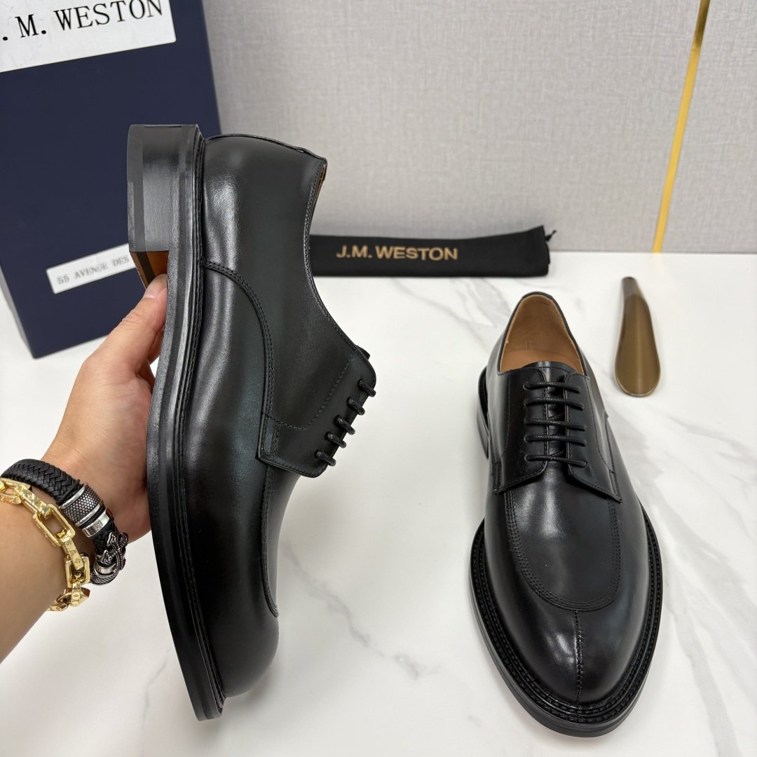 💋💍J.M.Westo*n 威士-顿 男士德比鞋正装鞋皮鞋 法国顶级皮鞋品牌 以简约线条勾勒出法式优雅的