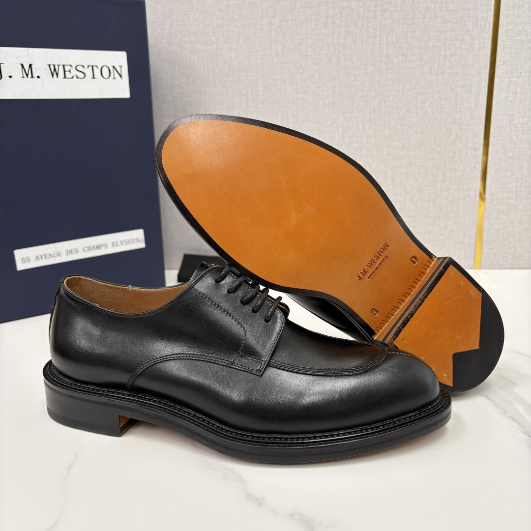 💋💍J.M.Westo*n 威士-顿 男士德比鞋正装鞋皮鞋 法国顶级皮鞋品牌 以简约线条勾勒出法式优雅的