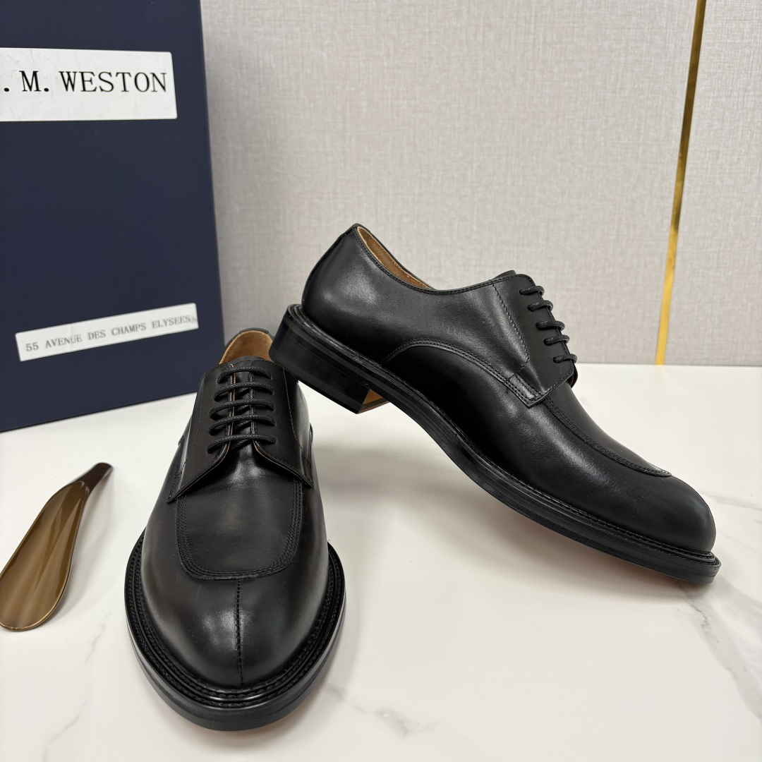 💋💍J.M.Westo*n 威士-顿 男士德比鞋正装鞋皮鞋 法国顶级皮鞋品牌 以简约线条勾勒出法式优雅的